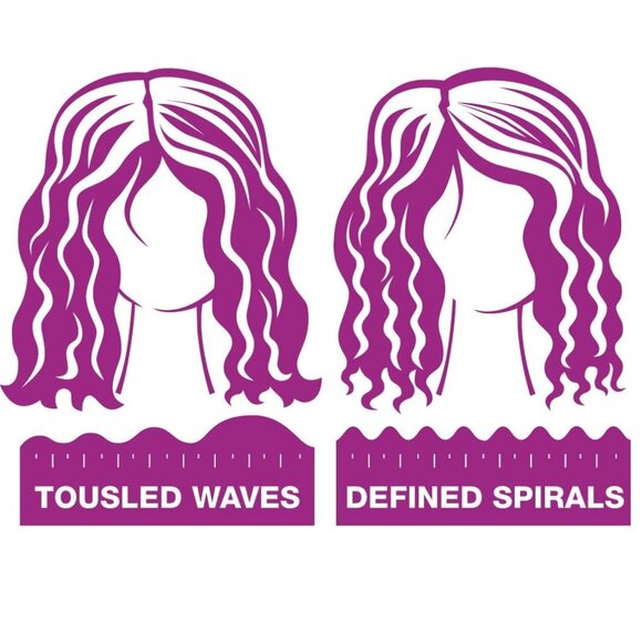 BED HEAD ROCK N ROLLER CURLER 2-IN-1 CERAMIC IRON CURLING WAND CLAMP-FREE STYLER - Picture 5 of 8